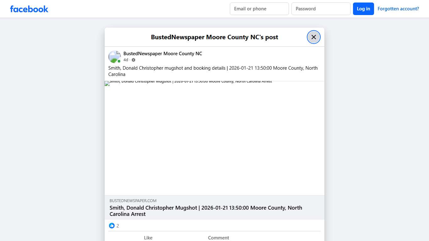 Smith, Donald... - BustedNewspaper Moore County NC Facebook
